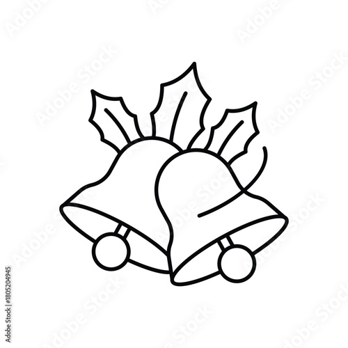 Midnight Bell icon clean and modern vector illustration