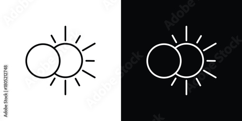 Eclipse icon. Outline symbol for Website UI