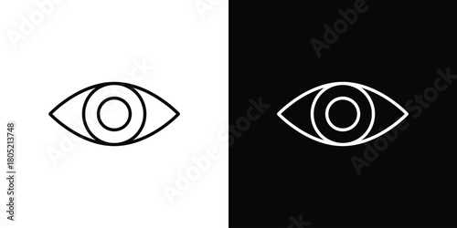 Eye icon. Outline symbol for Website UI
