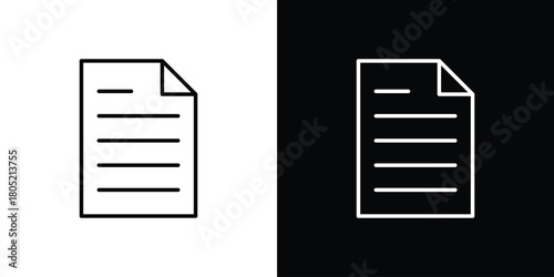 File icon. Outline symbol for Website UI