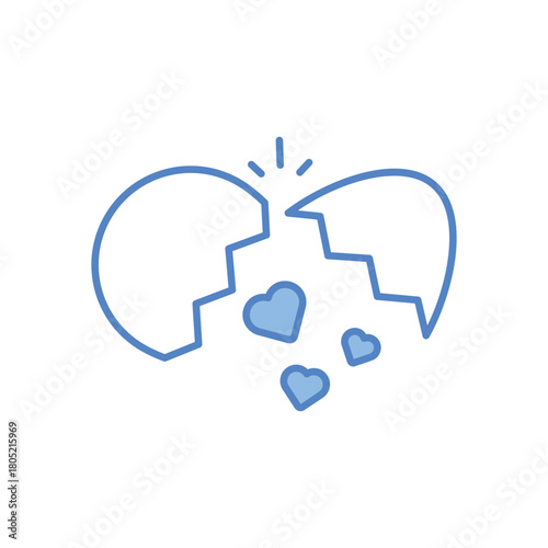 Cracked Egg vector icon