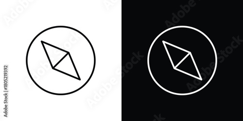 Navigation icon. Outline symbol for Website UI