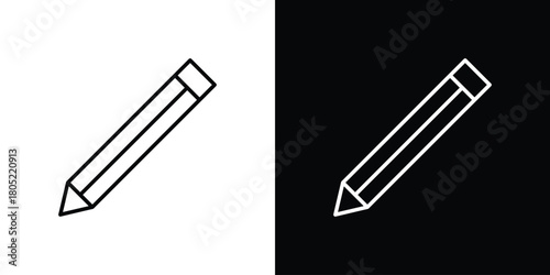 Pencil icon. Outline symbol for Website UI