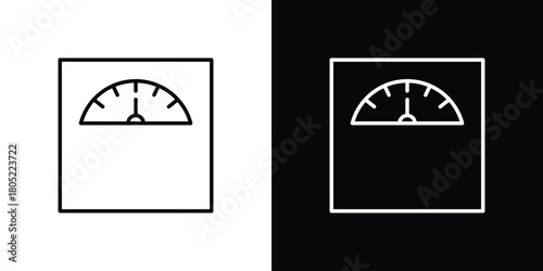 Scale icon. Outline symbol for Website UI