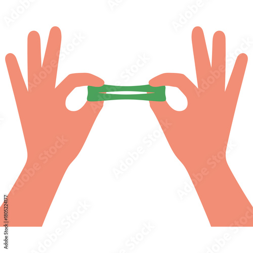 Hands stretching colorful playdough for creative fun and sensory play