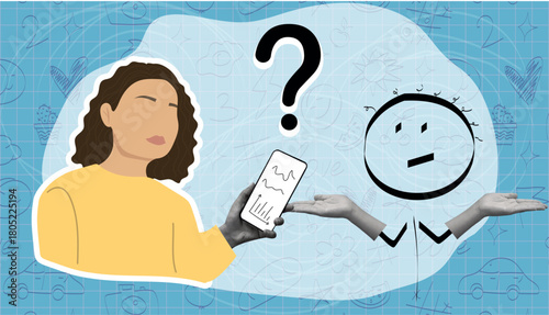 question mark. question. ask. collage with a question mark. ask something. unclear question. doodle style. clarification. answers to questions. vector. people. human hand.