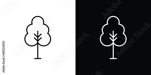 Tree free icon. Outline symbol for Website UI