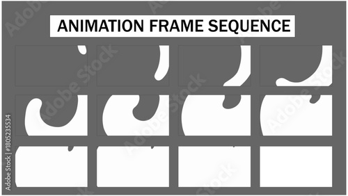 Liquid Hand-Drawn Transition | Frame by Frame Animation Vector Sequence	