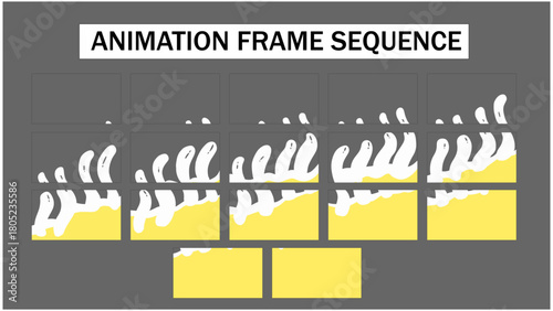 Liquid Hand-Drawn Transition | Frame by Frame Animation Vector Sequence	