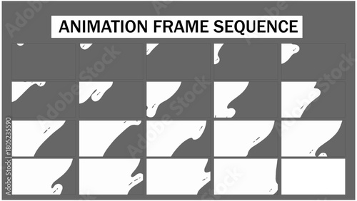 Liquid Hand-Drawn Transition | Frame by Frame Animation Vector Sequence	