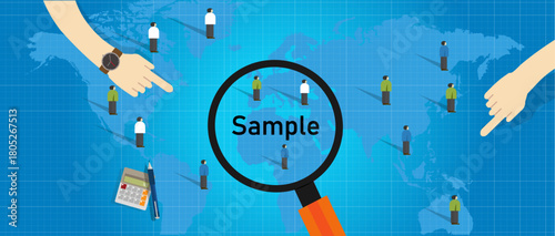 Statistical Sampling Concept: Selecting a Sample from Global Population
