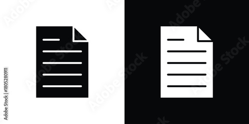 File icons in black and white shilhouette style for App Ui