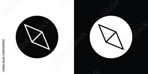 Navigation icons in black and white shilhouette style for App Ui