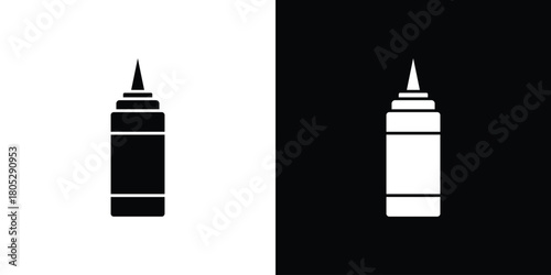 Sauce icons in black and white shilhouette style for App Ui