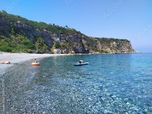 Plage sicile , Capo Milazzo , Sicile , Italie