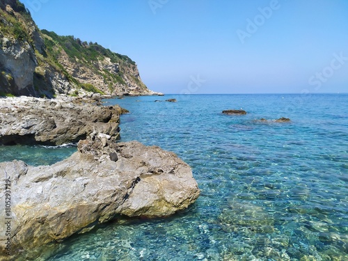 Plage sicile , Capo Milazzo , Sicile , Italie