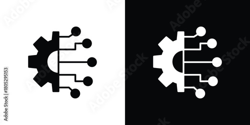 Transform icons in black and white shilhouette style for App Ui