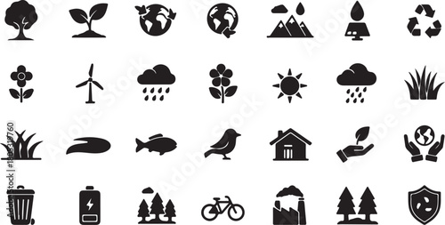 Nature and Ecology Icons 