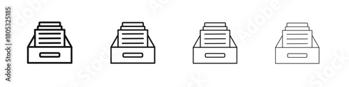 Archive icons vector logo illustration simple design. Web UI design.