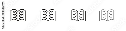 Book open icons vector logo illustration simple design. Web UI design.