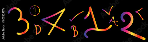 Abstract colorful neon smoke background with sparkling light and vector text design