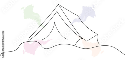 Simple Tent Camping Scene