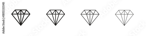 Diamond icons vector logo illustration simple design. Web UI design.