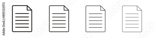 Document icons vector logo illustration simple design. Web UI design.