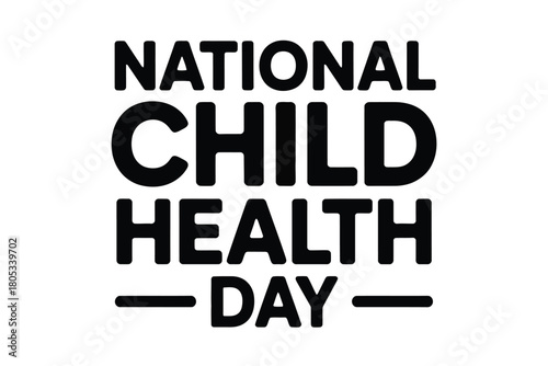 National Child Health Day is celebrated to promote children's well-being and health awareness.
