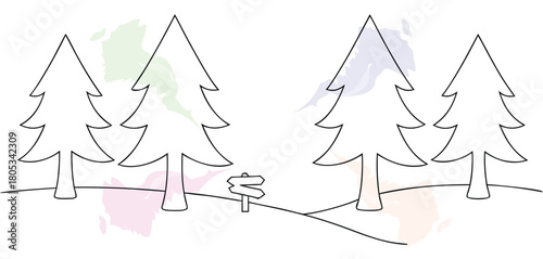 Simple Trees and Landscape Art