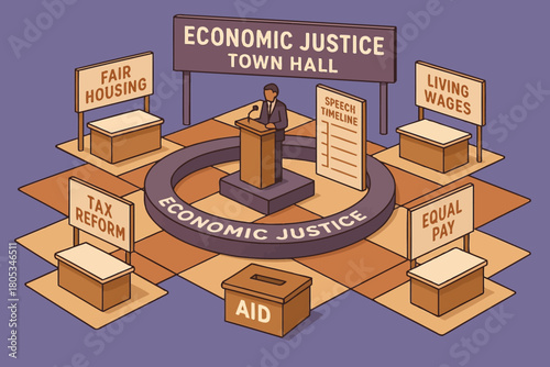 Economic justice town hall: equal pay, tax reform, housing, wages, aid