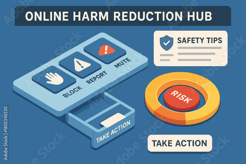 Online harm reduction hub: safety tips and risk management for digital spaces