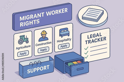 Migrant worker rights support with job opportunities in agriculture and construction