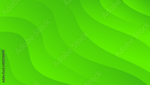Abstract green digital wallpaper background with futuristic flowing waves design and texture