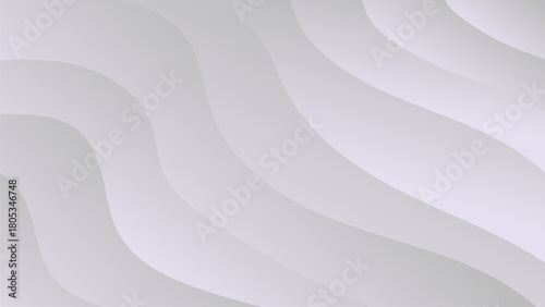 Futuristic white vector backdrop with smooth digital wave pattern design, ideal for a technology concept wallpaper illustration