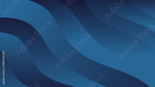 Abstract flowing blue wave lines design background illustration pattern vector