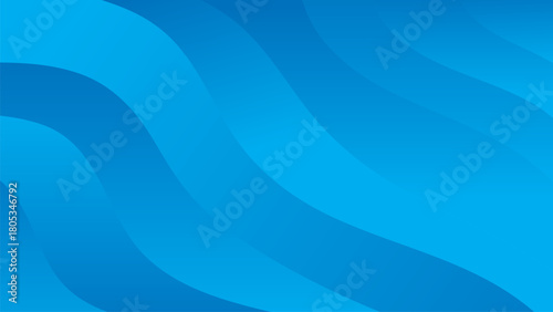 Abstract blue wave pattern with flowing light lines vector illustration background design