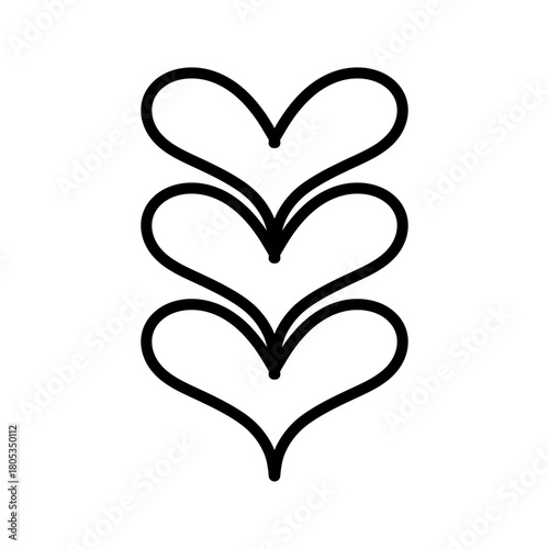 Theresia heart shaped cookie black color 