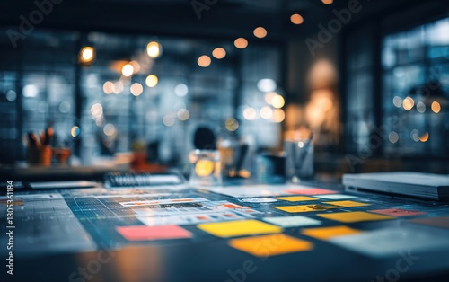 Wallpaper Mural Strategy Planning with Blurred Workspace. High quality. High quality Torontodigital.ca