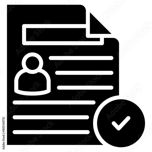 Resume Icon Element For Design