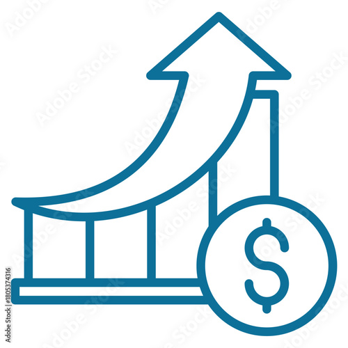 Business Growth Icon Element For Design