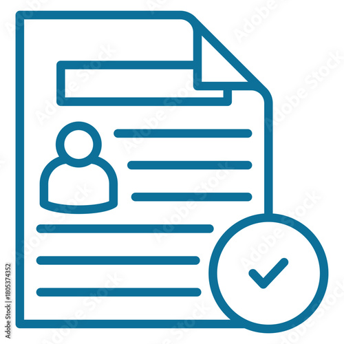 Resume Icon Element For Design