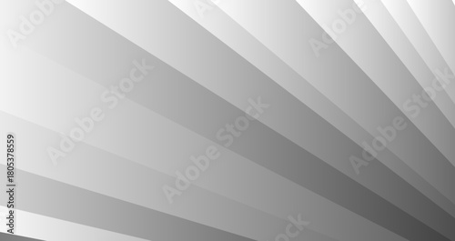 Abstract radial striped geometric grey gradient background with smooth layered bands creating a modern minimalist backdrop. 