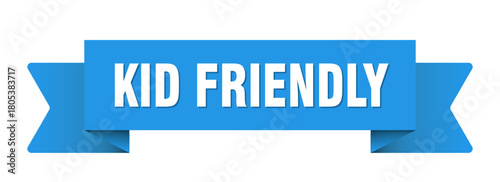 kid friendly ribbon isolated on transparent background. kid friendly ribbon