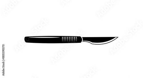 Surgical scalpel instrument isolated