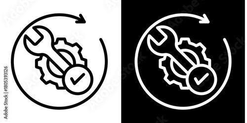 Process Overhaul   Icon Set White Mix Style Collection