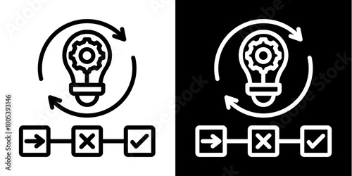 Innovation Pipeline   Icon Set White Mix Style Collection