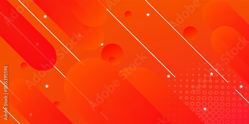 abstract red and orange gradient background with geometric shapes, can be used for sales banners, eps.10.