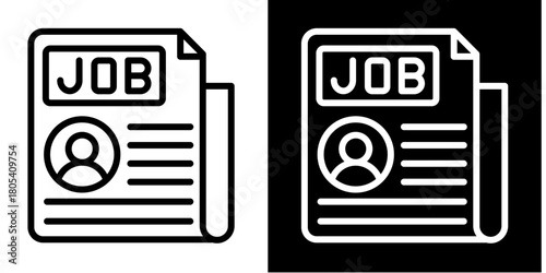 Newspaper  Icon Set White Style Collection