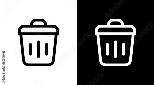 Delete With Icon Set Design